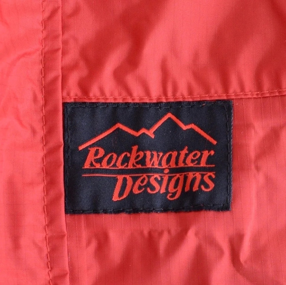 Rockwater Designs Vintage Windbreaker Red Long Sleeve  -Size Medium - Picture 11 of 15